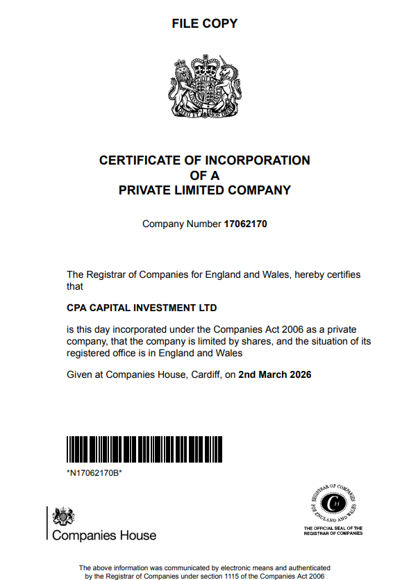 Certificate of Incorporation